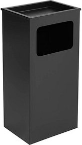 SZ Metall Standaschenbecher schwarz, 1 St.