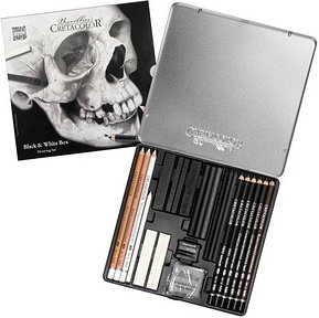 Brevillier's CRETACOLOR Skull-Edition Zeichenkohle farbsortiert 1 Set