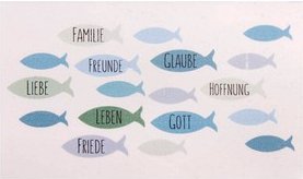 Thumbnail - Rayher Wachsmotive blau/grün Fische, 1 Pack