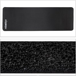 relaxdays Yogamatte schwarz 60,0 x 180,0 x 1,0 cm