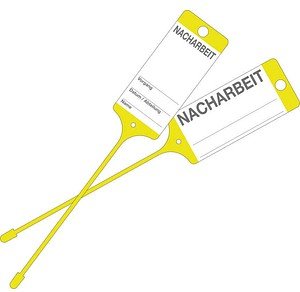 Thumbnail - EICHNER Hängeetiketten Nacharbeit gelb 21,5 x 5,8 cm gelocht, 200 St.