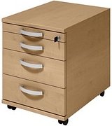 Thumbnail - röhr Techno Rollcontainer ahorn 4 Auszüge 43,0 x 60,0 x 54,4 cm