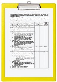 MAUL Klemmbrett 2335213 DIN A4 gelb Karton, 1 St.