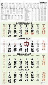 ZETTLER KALENDER 4-Monats-Wandkalender 2026, 1 St.