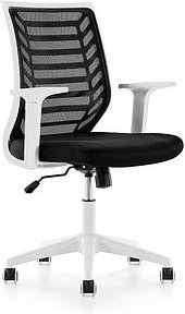 rocada Bürostuhl, R907002 Stoff schwarz, Gestell weiß