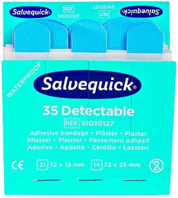 Salvequick® Pflaster Detectable 1009735V blau, 35 St.
