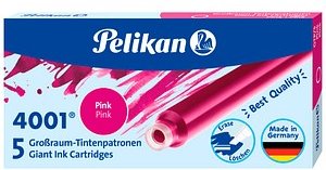 Pelikan Tintenpatronen für Füller 4001 pink, 5 St.
