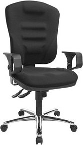 Thumbnail - Topstar Bürostuhl Softec Synchro Deluxe, SOFTEC BC0 Stoff schwarz, Gestell chrom