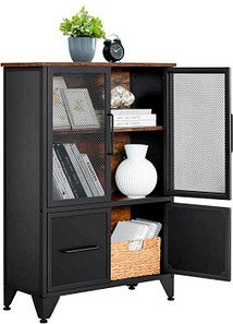 VASAGLE Sideboard, LSC053B01 braun 70,0 x 30,0 x 101,0 cm, 1 St.