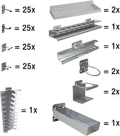 ADB Haken-Sortiment 23239 110-teilig