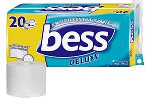Thumbnail - bess Toilettenpapier DELUXE 4-lagig, 20 Rollen