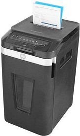 Thumbnail - HP Pro Shredder Auto 400CC Aktenvernichter mit Partikelschnitt P-4, 4 x 12 mm, bis 400 Blatt, schwarz
