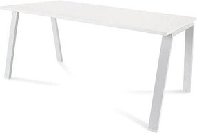 rocada BLANCA Schreibtisch weiß/weiß rechteckig, 4-Fuß-Gestell weiß 200,0 x 80,0 cm