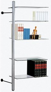 Kerkmann Wandregal arte silber 80,0 x 40,0 x 190,0 cm, 1 St.