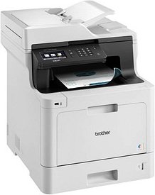 brother DCP-L8410CDW 3 in 1 Farblaser-Multifunktionsdrucker grau
