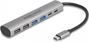 Thumbnail - DeLOCK USB-Hub 6-fach grau