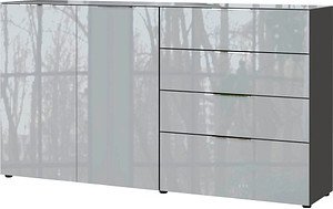 Thumbnail - GERMANIA Sideboard Oakland, 3698-587 grafit, silber 184,0 x 42,0 x 102,0 cm