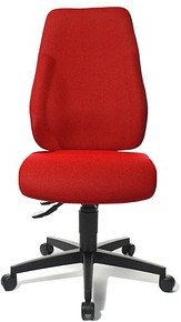 Topstar Bürostuhl Lady Sitness®, LT0B0 BC1 Stoff rot, Gestell schwarz