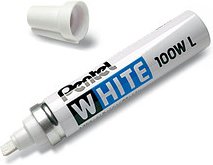 Pentel Paintmarker X100WL Industriemarker weiß 3,0 - 6,0 mm, 1 St.