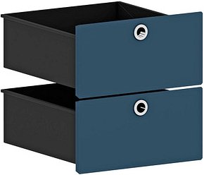 viasit System4 Schubladen violettblau 37,5 x 37,5 x 37,5 cm