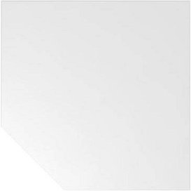 HAMMERBACHER Verbindungsplatte VXBT12 weiß Trapezform 120,0 x 120,0 x 2,5 cm