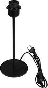 Rayher Dekoartikel schwarz Metall Tischlampenfuß mit Schraubring Ø 13,0 cm