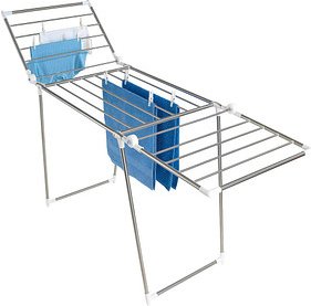 WENKO Wäscheständer Profi Plus silber