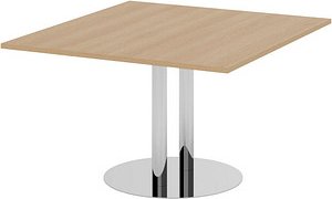 HAMMERBACHER Verbindungsplatte KT12S eiche, chrom rechteckig 120,0 x 130,0 x 74,0 cm