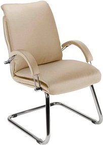 Nowy Styl Besucherstuhl Nadir Steel beige Kunstleder
