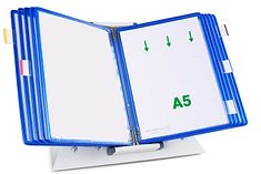Thumbnail - tarifold Sichttafelsystem 435101 DIN A5 blau mit 10 St. Sichttafeln, 1 St.