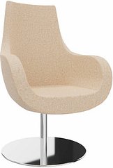 Thumbnail - fm Besuchersessel Pirum sand chrome Stoff, 1 St.