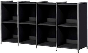 Kerkmann Aktenregal Lago anthrazit 158,0 x 38,0 x 78,0 cm, 1 St.