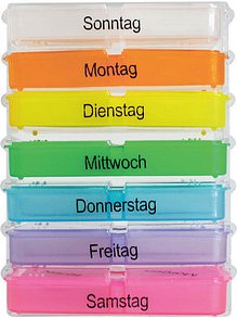 WUNDmed® Tablettenbox Rainbow bunt