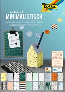 folia Motivblock Minimalistisch farbsortiert 270 g/qm 20 St.