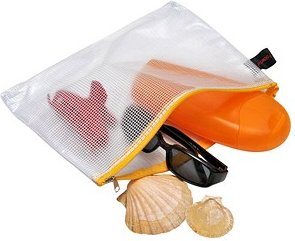 FolderSys Reißverschlussbeutel transparent/gelb 0,15 mm, 1 St.