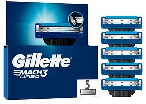 Thumbnail - Gillette MACH3 TURBO Rasierklingen 5 St.