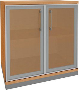 fm Aktenschrank Oldenburg, 4260429767892 buche, Acrylglas satiniert 1 Fachboden 80,0 x 44,2 x 78,1 cm