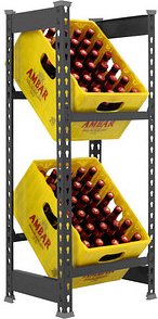 Simonrack Getränkekistenregal SIMONBOTTLE 2 8425437129599 anthrazit 40,0 x 30,0 x 100,0 cm