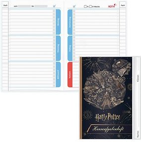 ROTH Hausaufgabenheft Harry Potter für clevere Faule liniert DIN A5 ohne Rand, 104 Blatt, 1 St.