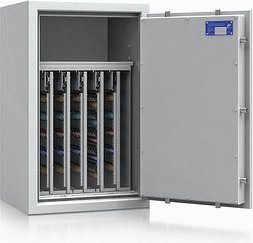 ISS safe4key Schlüsseltresor grau mit 440 Haken Doppelbartschloss