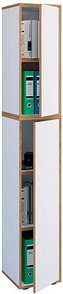 Thumbnail - VCM my office Aktenschrank Salia, 920799 weiß, honig-eiche 4 Fachböden 30,0 x 32,0 x 182,7 cm