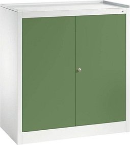 CP Metallschrank 88210-00 S10017 lichtgrau, rededagrün 94,0 x 50,0 x 100,0 cm, aufgebaut