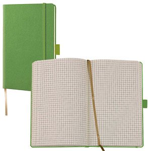 Lediberg Notizbuch Tucson ca. DIN A6 kariert, mittelgrün Hardcover 192 Seiten, 1 St.