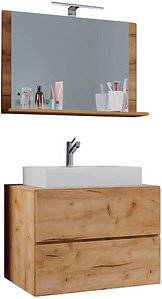 Thumbnail - VCM my bath Badmöbel-Set Lendas M 915203 honig-eiche 81,0 x 46,0 x 134,0 cm