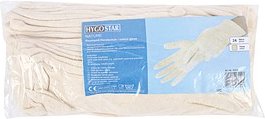 HYGOSTAR unisex Arbeitshandschuhe Nature weiß Größe 9, 24 St.