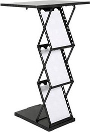 update displays Prospektständer schwarz DIN A4 3 Fächer 29,0 x 40,0 x 95,5 cm, 1 St.