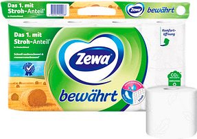 Zewa Toilettenpapier bewährt 3-lagig, 8 Rollen