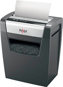 AKTION: Rexel Momentum X410 Aktenvernichter mit Partikelschnitt P-4, 4 x 28 mm, bis 10 Blatt, schwarz mit 15 Euro CashBa...
