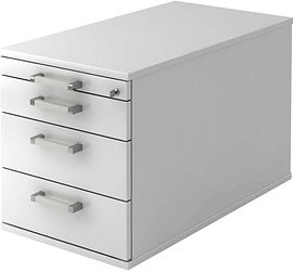 HAMMERBACHER Solid TC30 Rollcontainer weiß 4 Auszüge 42,8 x 80,0 x 51,2 cm