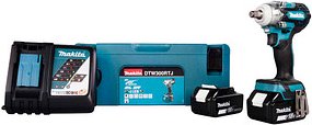 makita DTW300RTJ Akku-Schlagschrauber-Set 18,0 V, mit 2 Akkus